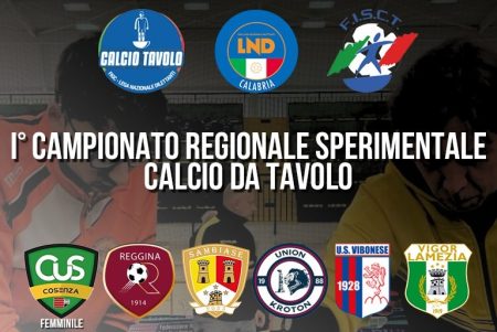 Il primo Campionato Regionale di Calcio da Tavolo: Un’iniziativa storica per la Calabria