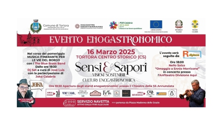 A Tortora l’evento Sensi & Sapori: Un viaggio sensoriale tra Arte e Tradizione Culinaria