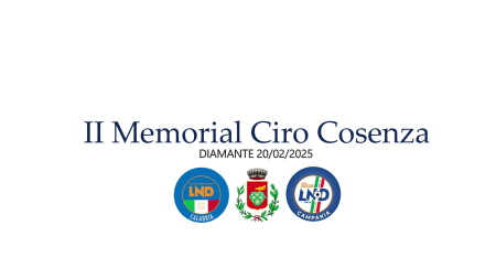 SPECIALE 2° MEMORIAL “CIRO COSENZA”