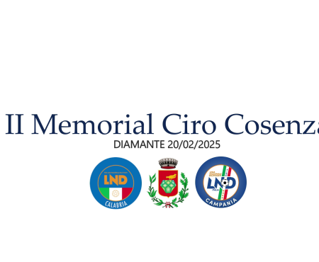 SPECIALE 2° MEMORIAL “CIRO COSENZA”
