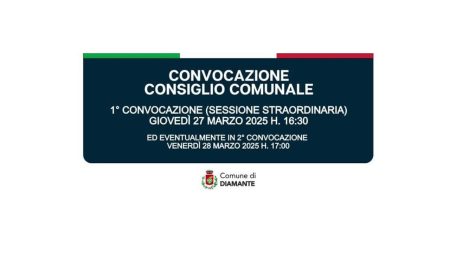 Diamante: Consiglio Comunale del 27/03/2025
