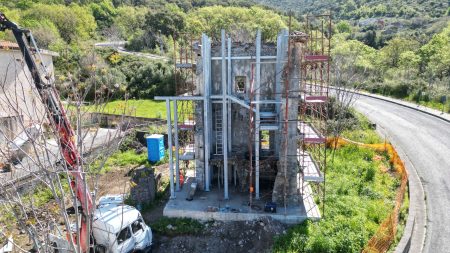 Santa Maria del Cedro: Proseguono i lavori di recupero della Torre di Sant’Andrea