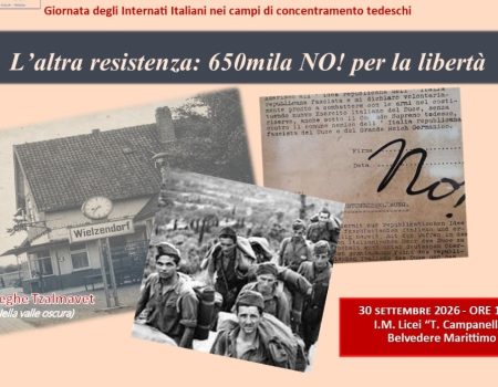 Belvedere M.mo: Ai Licei T. Campanella un convegno per ricordare gli Internati Militari Italiani