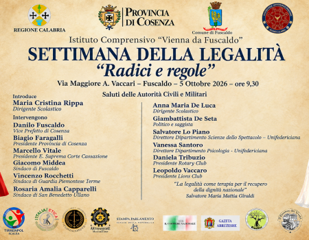 “Radici e regole”. La legalità entra a scuola: a Fuscaldo una giornata di confronto e riflessione