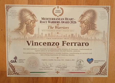 L’arte della ceramica di Seminara conquista gli Stati Uniti. Premiato Il maestro Vincenzo Ferraro