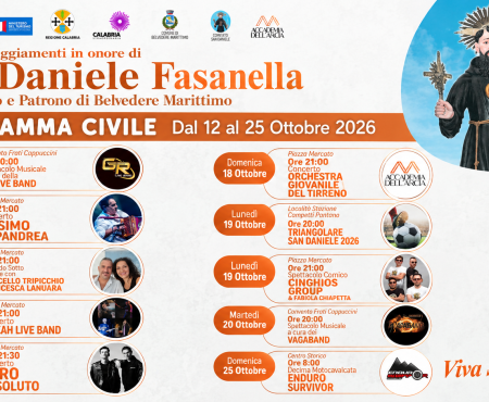 Zero Assoluto, Silvia Mezzanotte e Cosimo Papandrea: Belvedere M.mo in festa per San Daniele