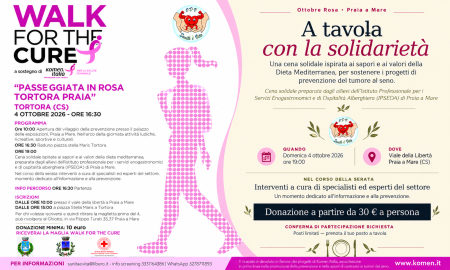 “Passeggiata in Rosa Tortora – Praia”. Domenica 4 ottobre la 9^ edizione con tante le iniziative