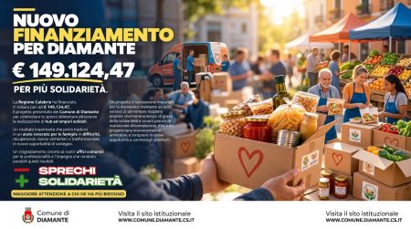 Diamante: Fondi regionali per la solidarietà. Finanziato il progetto contro lo spreco alimentare